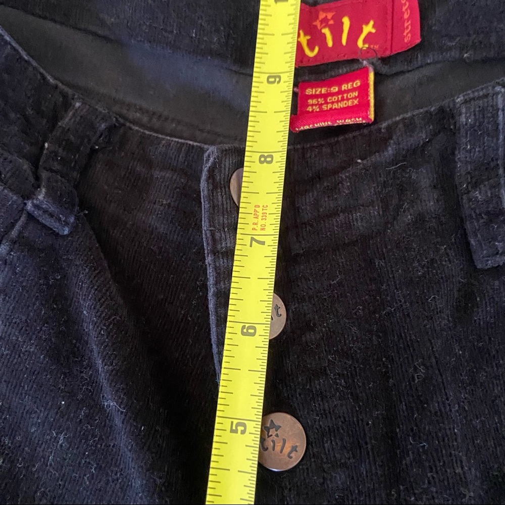 Vintage Y2K Tilt Corduroy Pants Flare Low-Rise 3-button Fly 2000’s Sz 29 Grunge - Picture 3 of 12